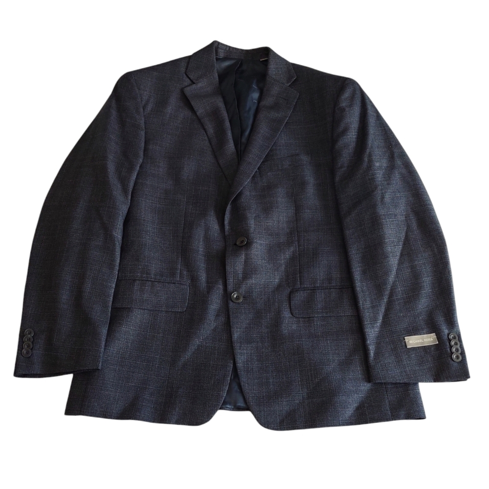 NWT Michael Kors 42R Kelson Blue Blazer Sport Coat Jacket
